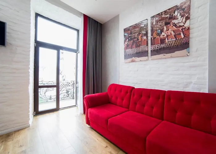 Miskevycha Square 5a Apartment- View Of The Center Of With A Balcony Apartment