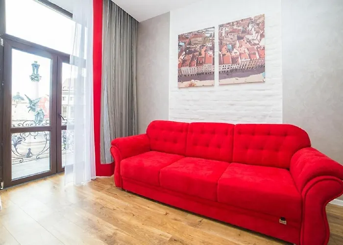 Miskevycha Square 5a Apartment- View Of The Center Of With A Balcony Apartment